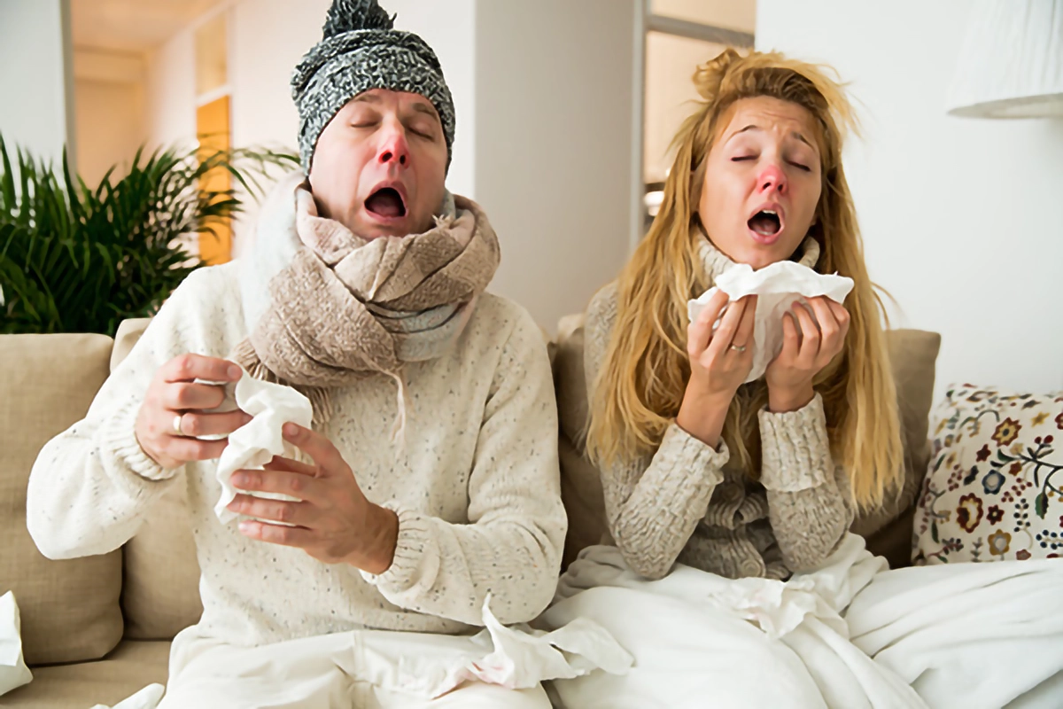 Image of patients with a cold